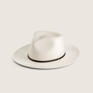 Cooper Bone | White Upturned Fedora